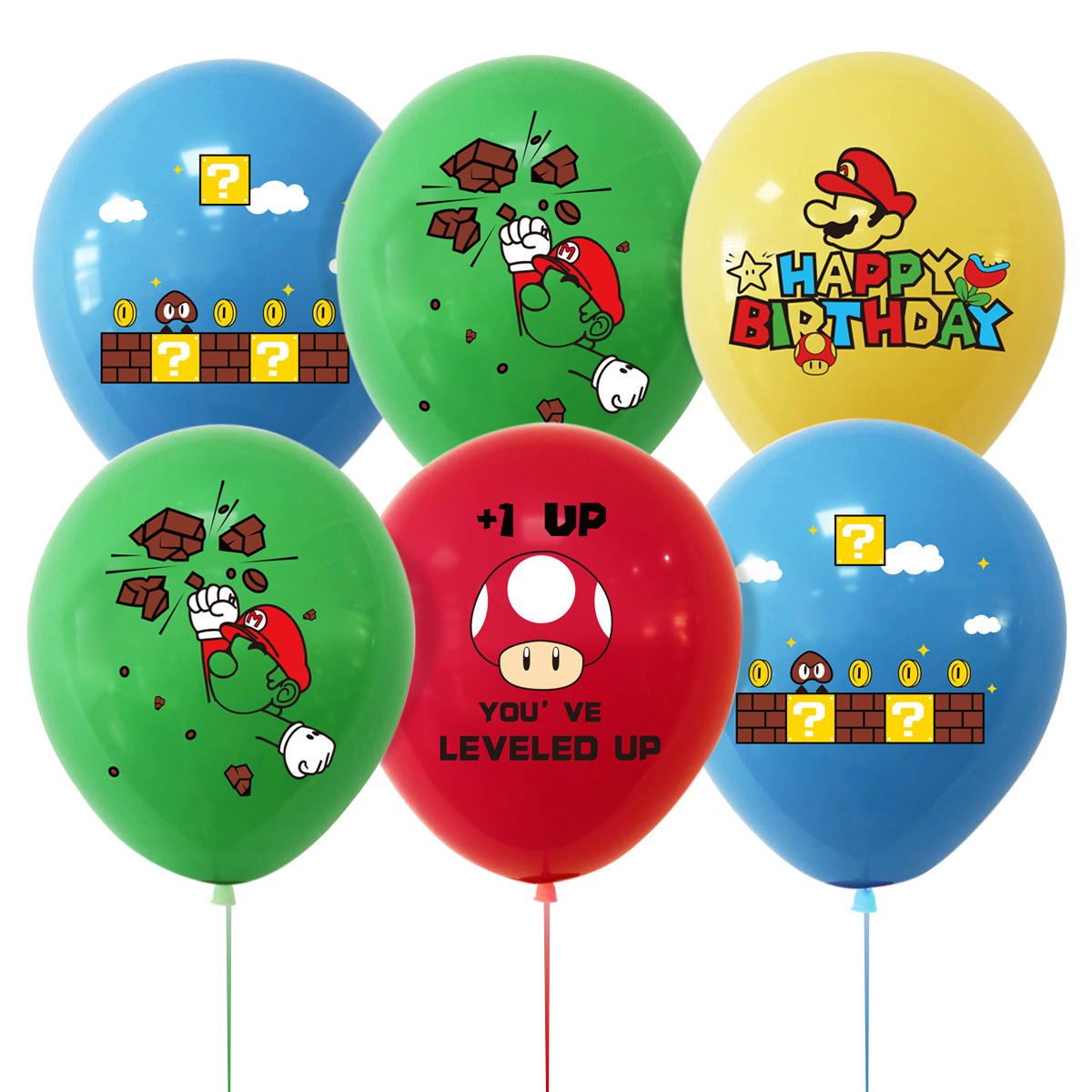 Kids Toys Return Gift - Mario Luigi Peach Princess Balloon Set