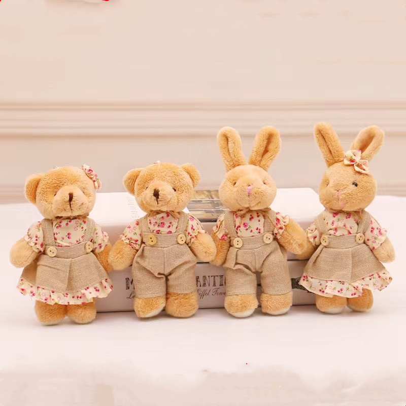 4pcs/lot Couple Bear Rabbit Pl - Kids Toys Deals review and price