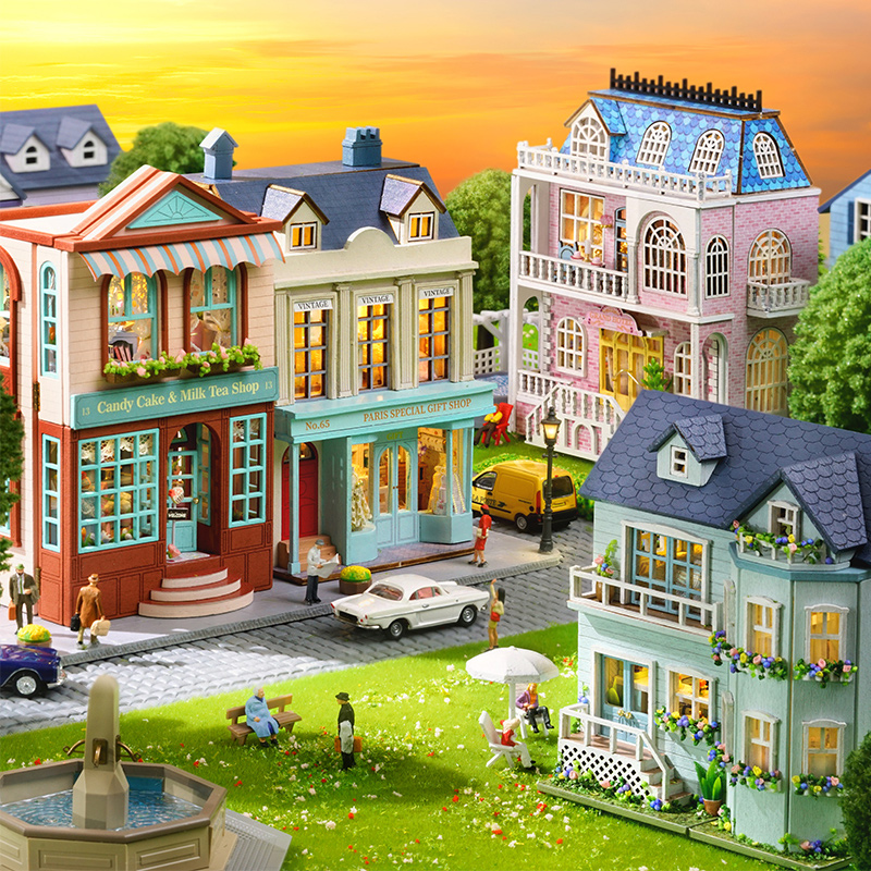 Diy Mini Wooden Dollhouse With - Kids Toys Elephant review and price