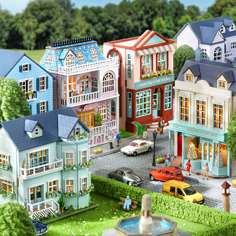Diy Mini Wooden Dollhouse With - Kids Toys Elephant review and price