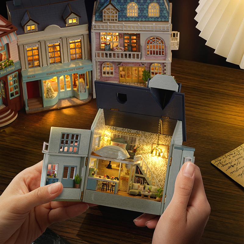 Diy Mini Wooden Dollhouse With - Kids Toys Elephant review and price
