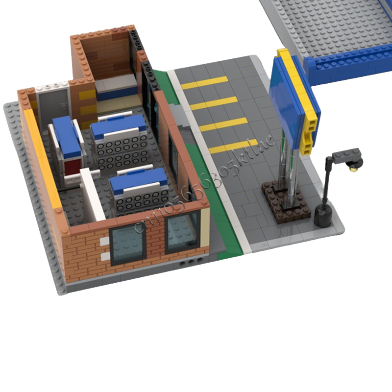 717PCS MOC City Street Views M - Kids Toys Rental review and price