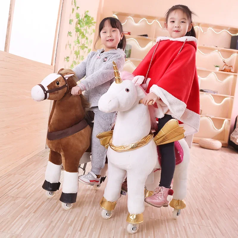 Multi-Color Jumping Horse Larg - Kids Toys Horse review and price