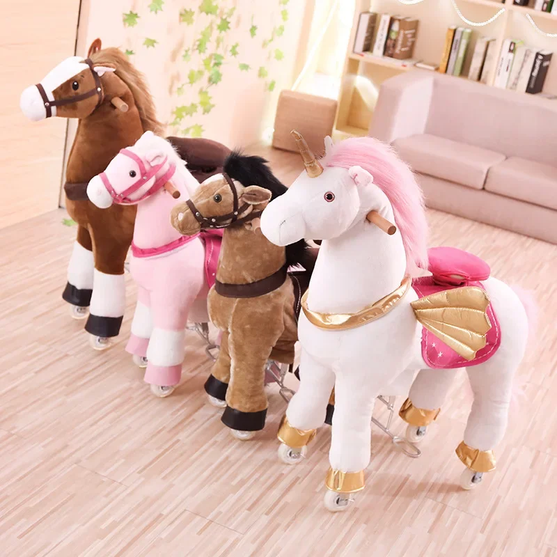 Multi-Color Jumping Horse Larg - Kids Toys Horse review and price