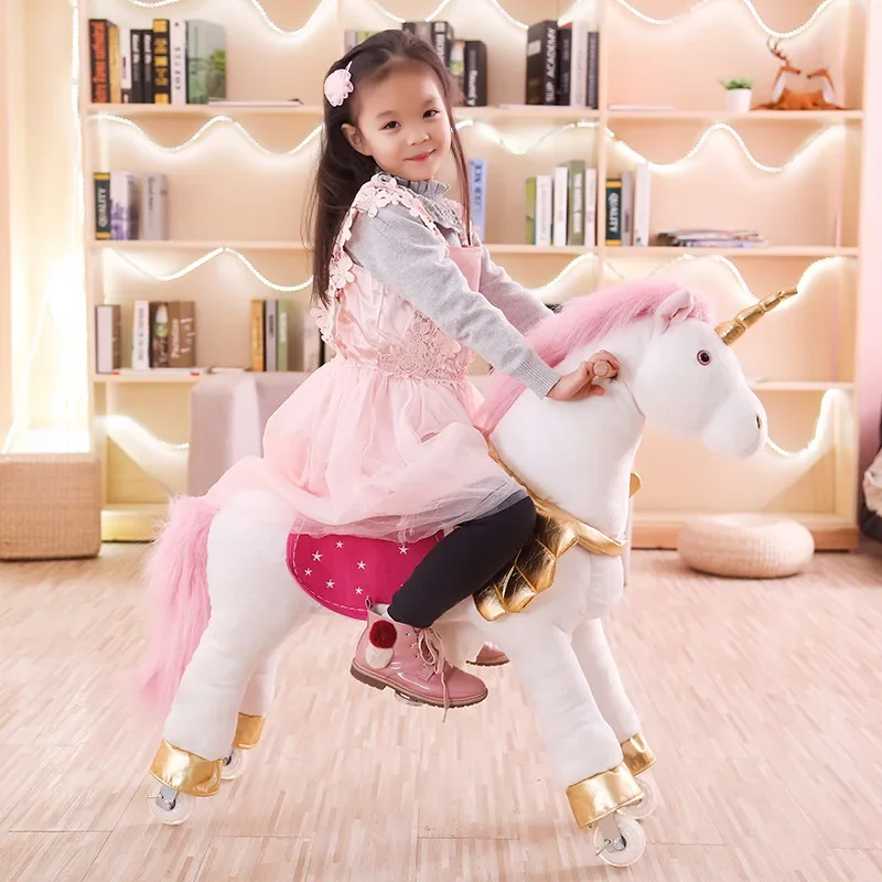 Multi-Color Jumping Horse Larg - Kids Toys Horse review and price