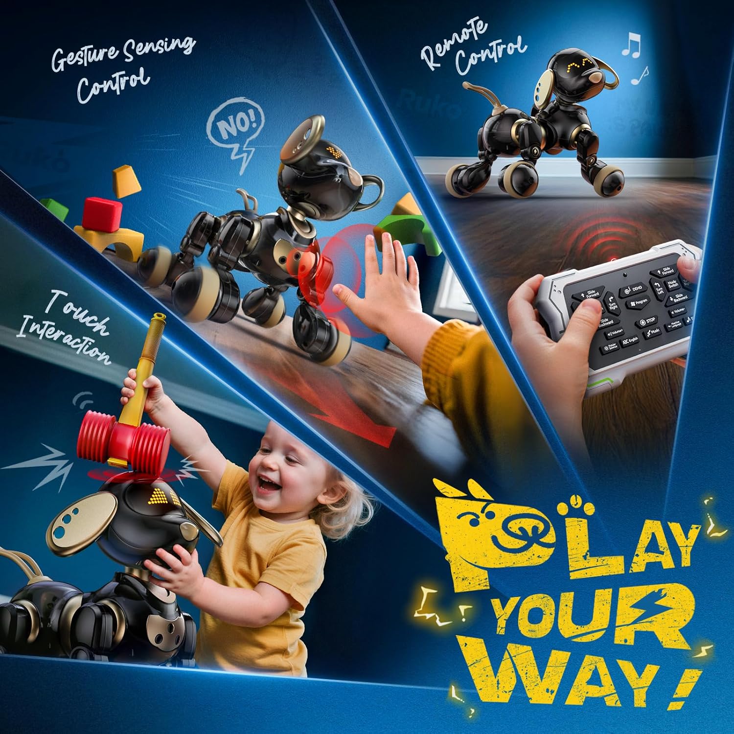 Smart 2.4G AI Robot dog toy In - Kid Toys And More review and price