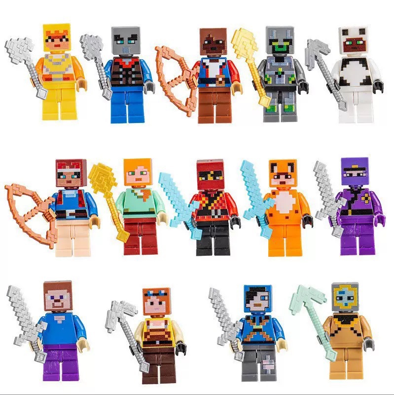 30/60pcs Cartoon Minecraft Bui - Lego Building Blocks review and price