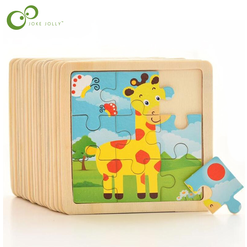 4PCS/lot 3D Wooden Jigsaw Puzz - Kids Toys Deals review and price