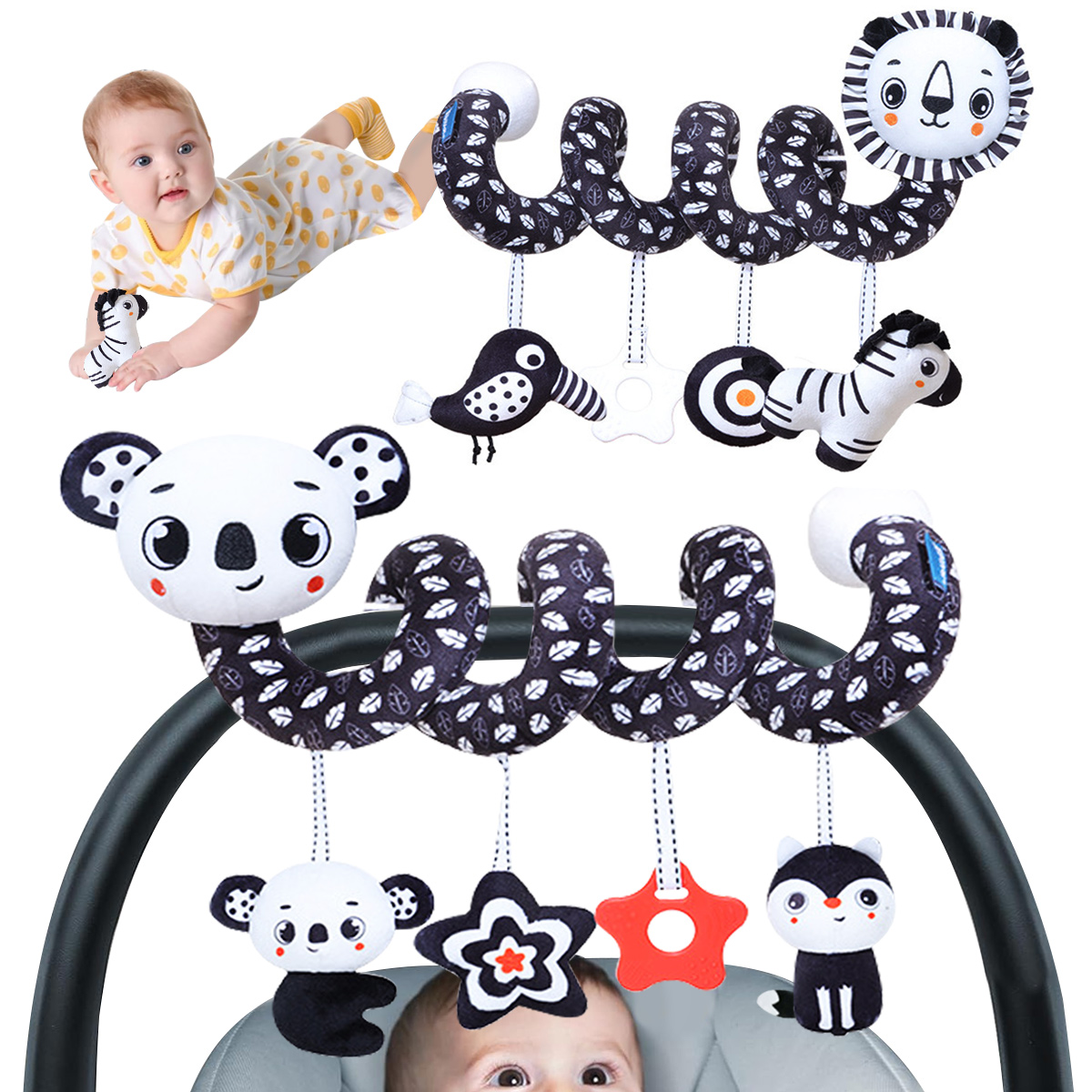 Baby Plush Spiral Hanging Toys - Kids Toys New Born review and price